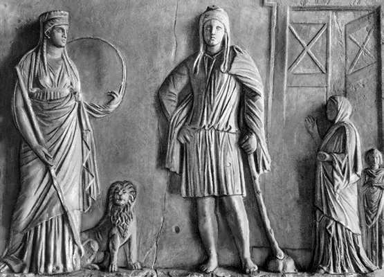 Аттис и Кибела. Мрамор. Сер. 3 в. до н.э. Археологический музей. Венеция.
