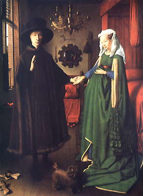 Ян ван Эйк. Портрет супругов Арнольфини. 1434. Национальная галерея. Лондон.