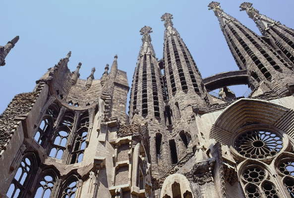 А. Гауди. Собор Ла Саграда Фамилия. Барселона, Испания.