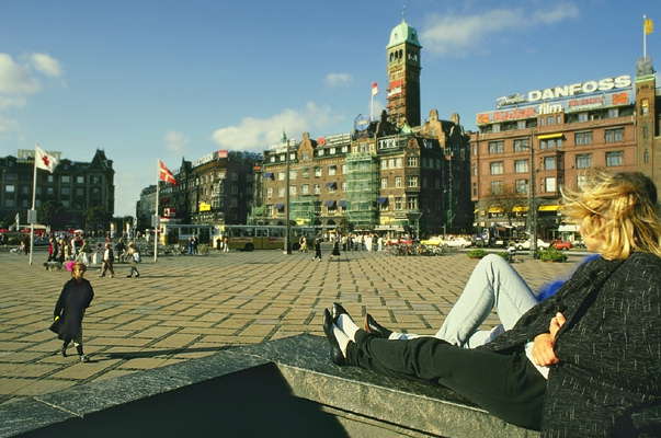 Дания. Площадь городской мэрии в Копенгагене.