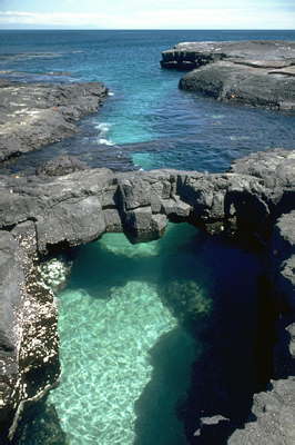 Подводный грот. Остров Джеймса, Галапагосские острова.