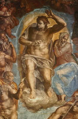 Живопись: одна из технических разновидностей живописи - фреска. Роспись Сикстинской капеллы в Ватикане. Микеланджело.