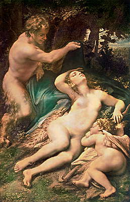 Антонио Корреджо. Юпитер и Антиопа. Ок. 1524-25. Лувр.