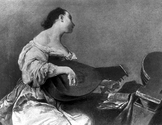 Джузеппе Мария Креспи. Лютнистка.