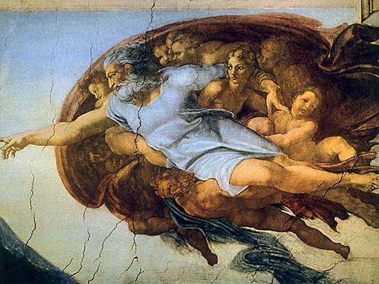 Микеланджело Буонаротти. Сотворение человека.