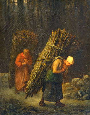 Жан Франсуа Милле. Крестьянки с хворостом. 1858. Эрмитаж.