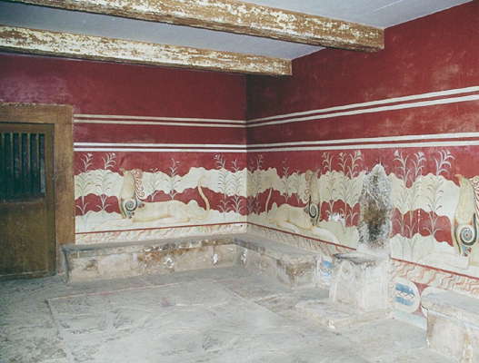 Восстановленный дворец Миноса. Кноссос, о. Крит.