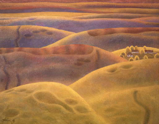 Т.Н. Яблонская. Безымянные высоты. 1969. Третьяковская галерея. Т.Н. Яблонская. Безымянные высоты. 1969. Третьяковская галерея.