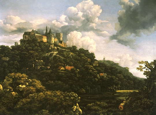 Якоб ван Рёйсдал. Замок Бентхейм на Мозеле.