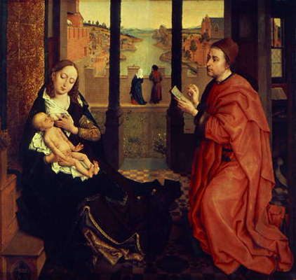 Рогир ван дер Вейден. Святой Лука, рисующий Мадонну. Эрмитаж.