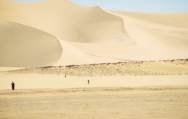 Песчаные дюны. Пустыня Сахара.