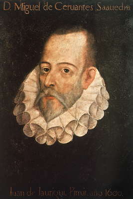 М. де Сервантес. Портрет работы Х. де Хауреги. 1600.