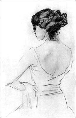 В.А. Серов. Портрет балерины Т.П. Карсавиной. 1909. Графитный карандаш.