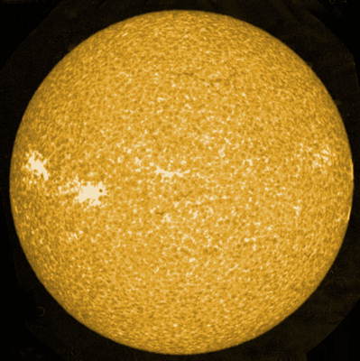 Снимок Солнца (архив НАСА).
