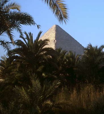 Вид на пирамиду Хеопса.