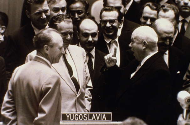 Н.С. Хрущев на 15-й сессии Генеральной Ассамблеи ООН.