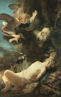 Рембрандт. Жертвоприношение Авраама. 1635. Эрмитаж.
