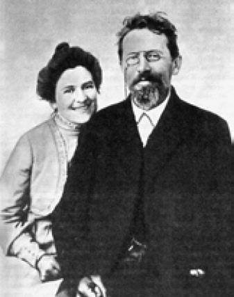 О. Л. Книппер-Чехова и А. П. Чехов. 1901