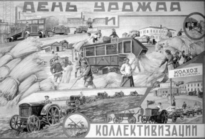Коллективизация. Плакат. 1936