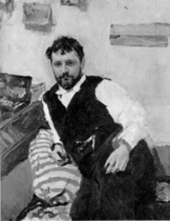 Портрет К. А. Коровина. Худ. В. А. Серов. 1891