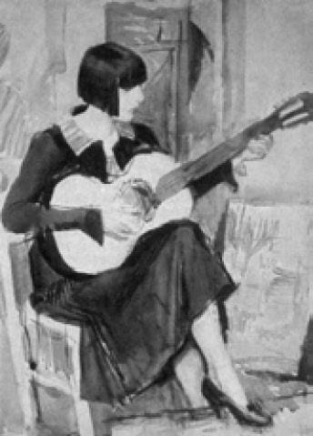 В. В. Лебедев. Гитаристка. 1926
