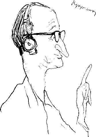 М. И. Ромм. Шарж Кукрыниксов