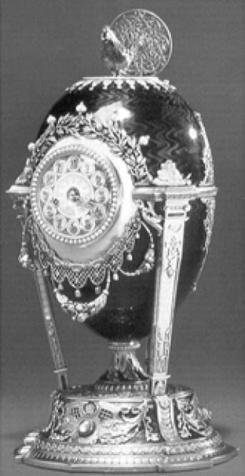 Мастерская Фаберже. Пасхальное яйцо-часы. Мастер М. Перчин. 1900