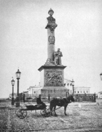 Кострома. Памятник Ивану Сусанину. Фотография. 1867